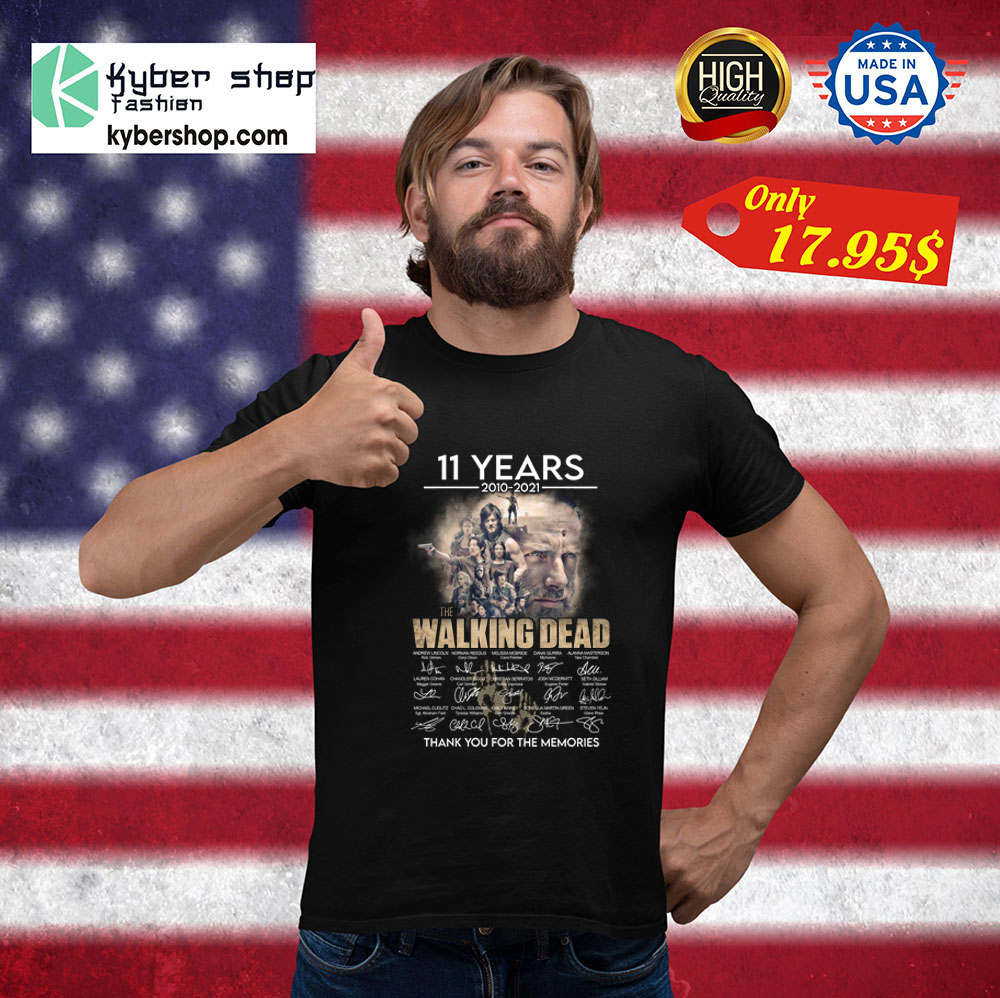 11 years 2010 2021 The walking dead thank you for the memories Shirt 3 11 years 2010 2021 The walking dead thank you for the memories Shirt1