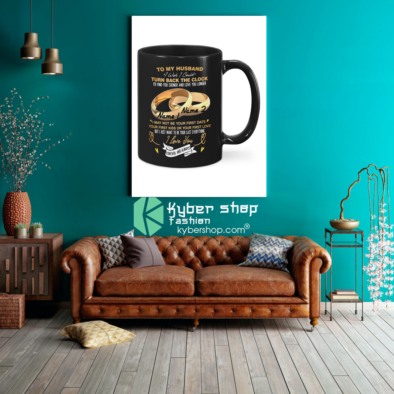 Couplerings To my husband turn back the clock I love you custom name mug 3 Couplerings To my husband turn back the clock I love you custom name mug 3