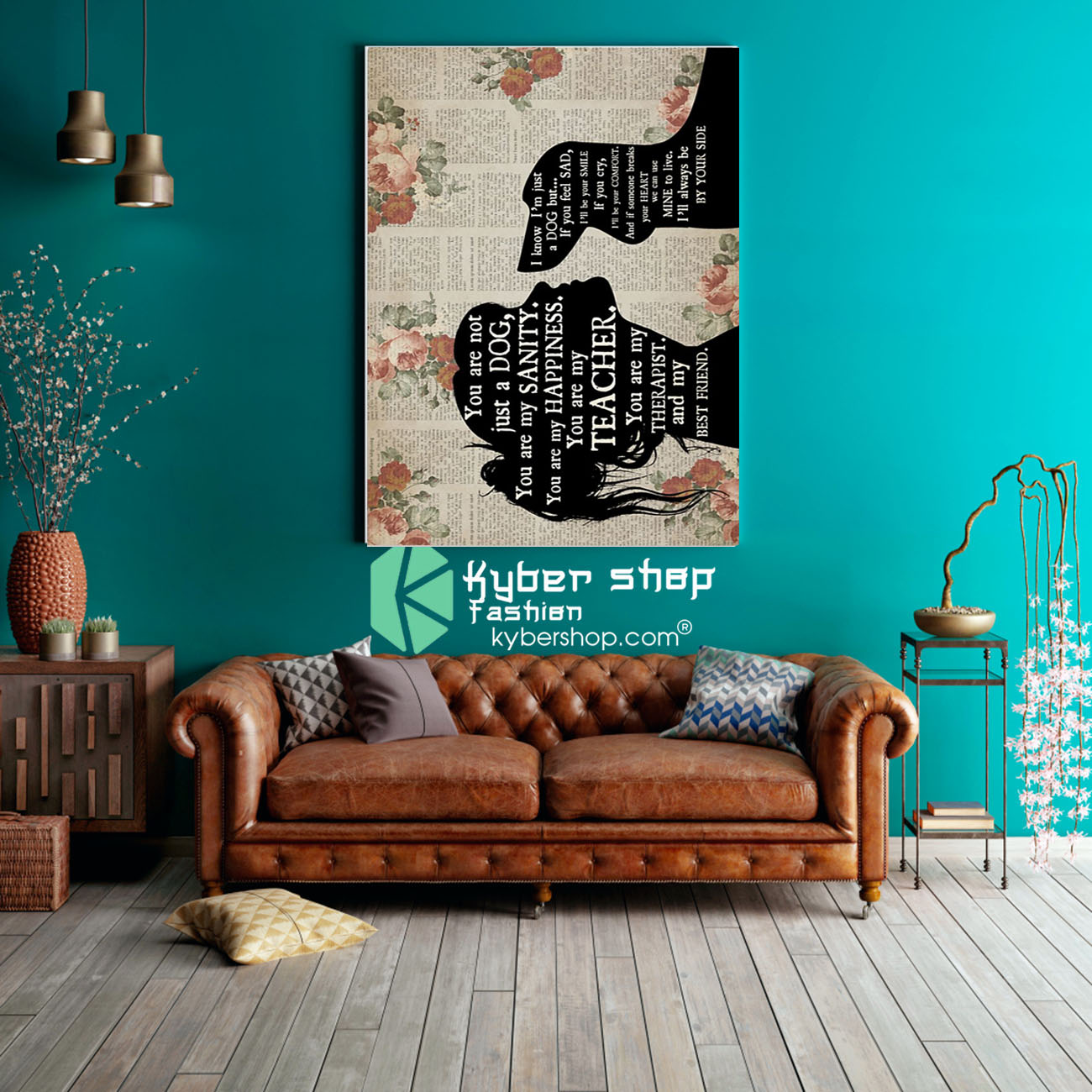 Dachshund girl therapist best friend poster 2