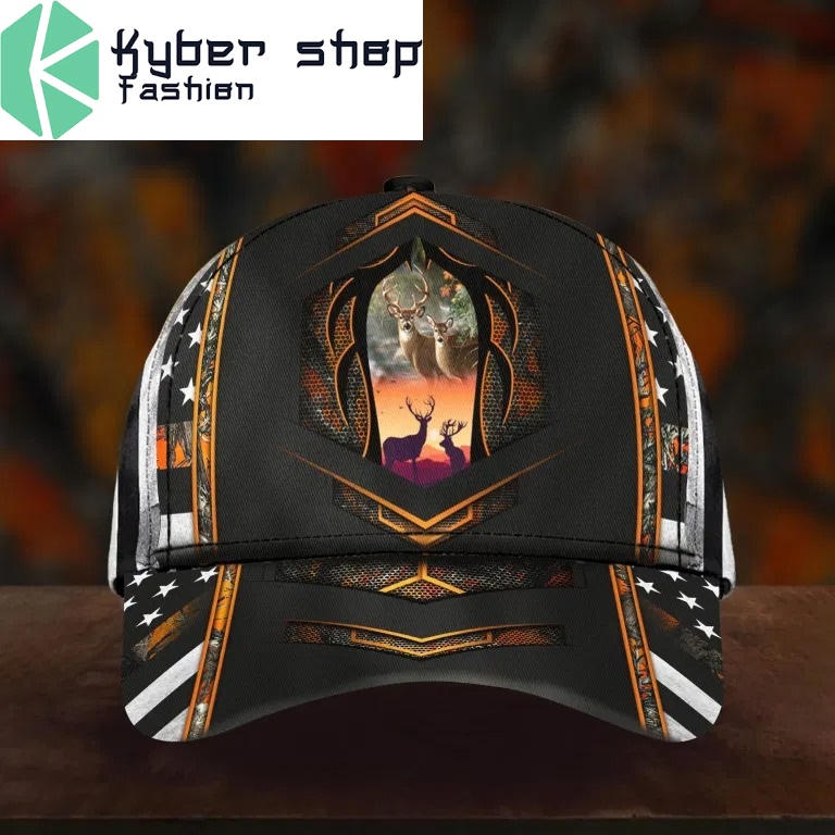 Deer hunter camo custom name cap 2