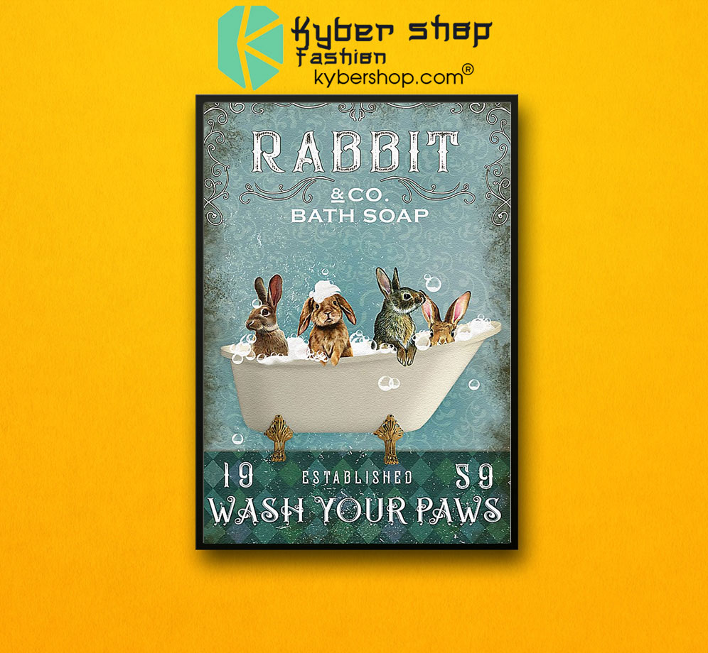 Rabbit and co bath soap 19 established s9 wash your paws poster 3 Rabbit and co bath soap 19 established s9 wash your paws poster7