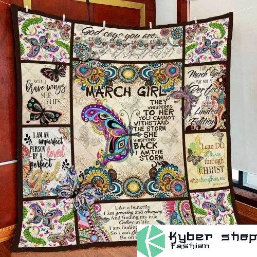 March girl I am the storm blanket