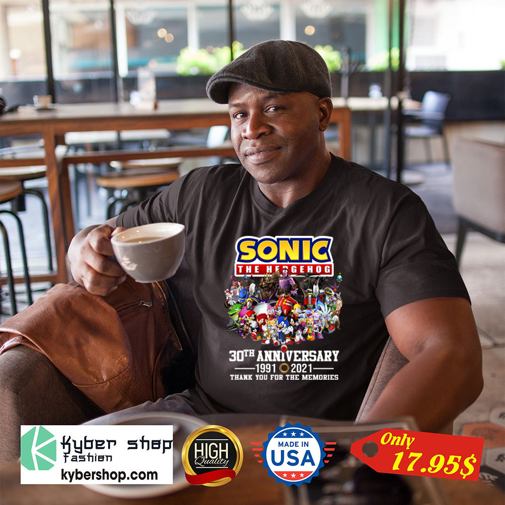 Sonic the hedgehog 30th anniversary 1991 2021 thank you for the memories Shirt2