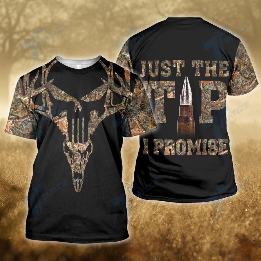 Hunting deer just the tip I promise 3D hoodie shirt