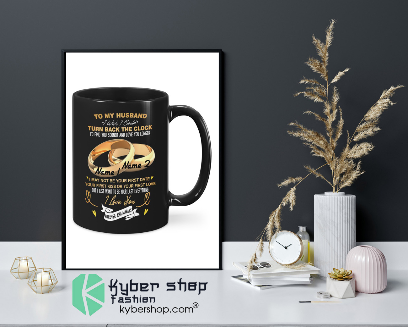 Couplerings To my husband turn back the clock I love you custom name mug 2 Couplerings To my husband turn back the clock I love you custom name mug 4