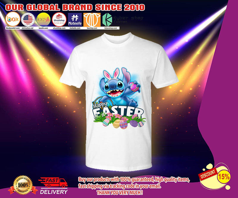Stitch happy easter day shirt 4 Stitch happy easter day shirt 2
