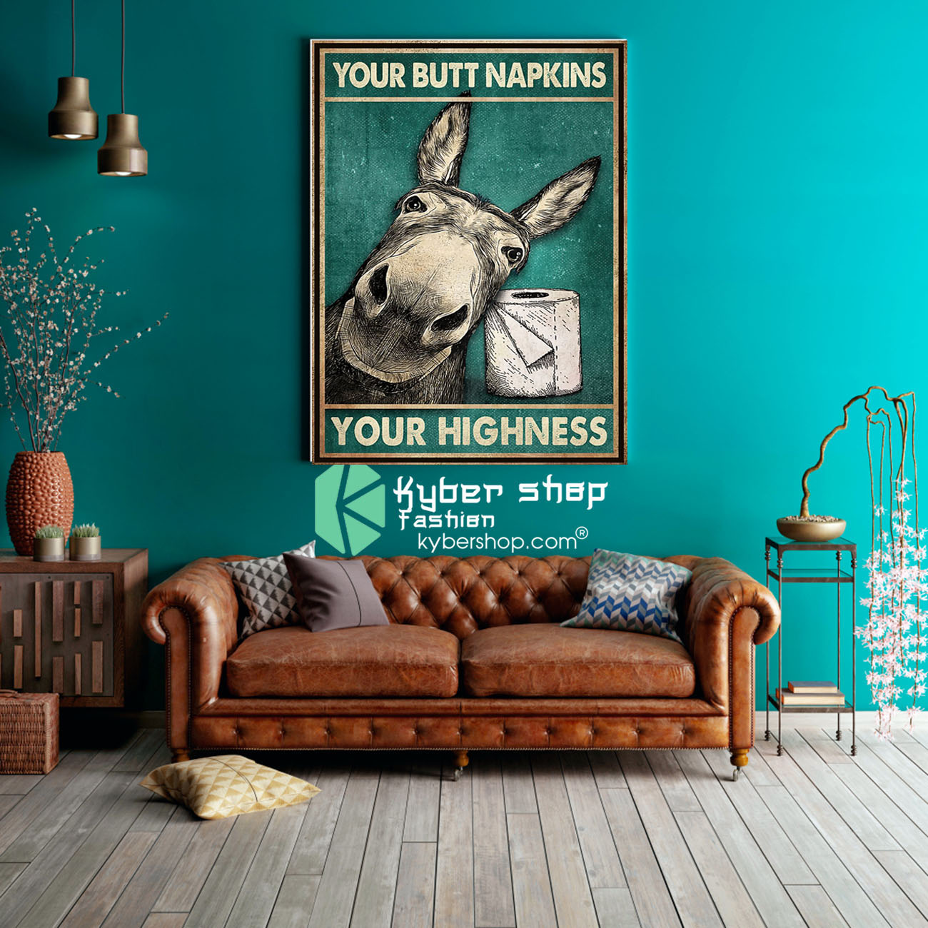 Donkey your butt napkins your highness poster 2