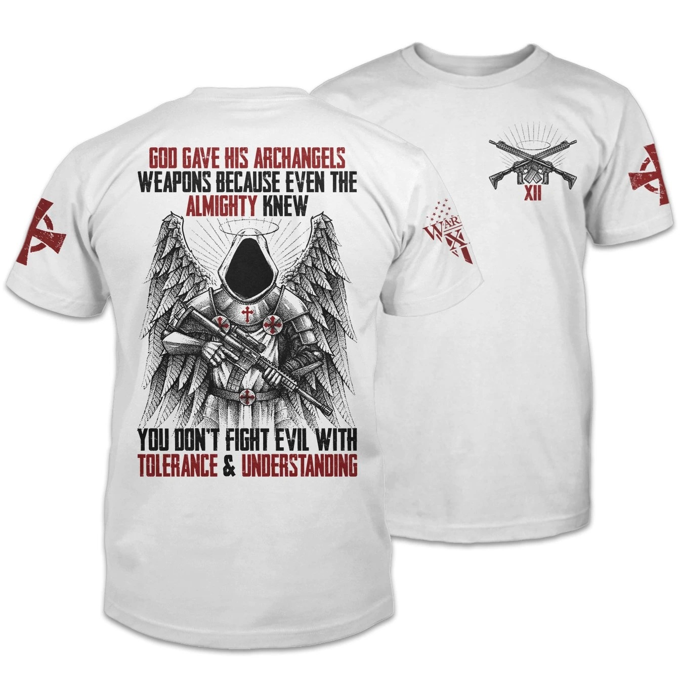 God gave his archagels weapons because even the almighty knew 3d shirt