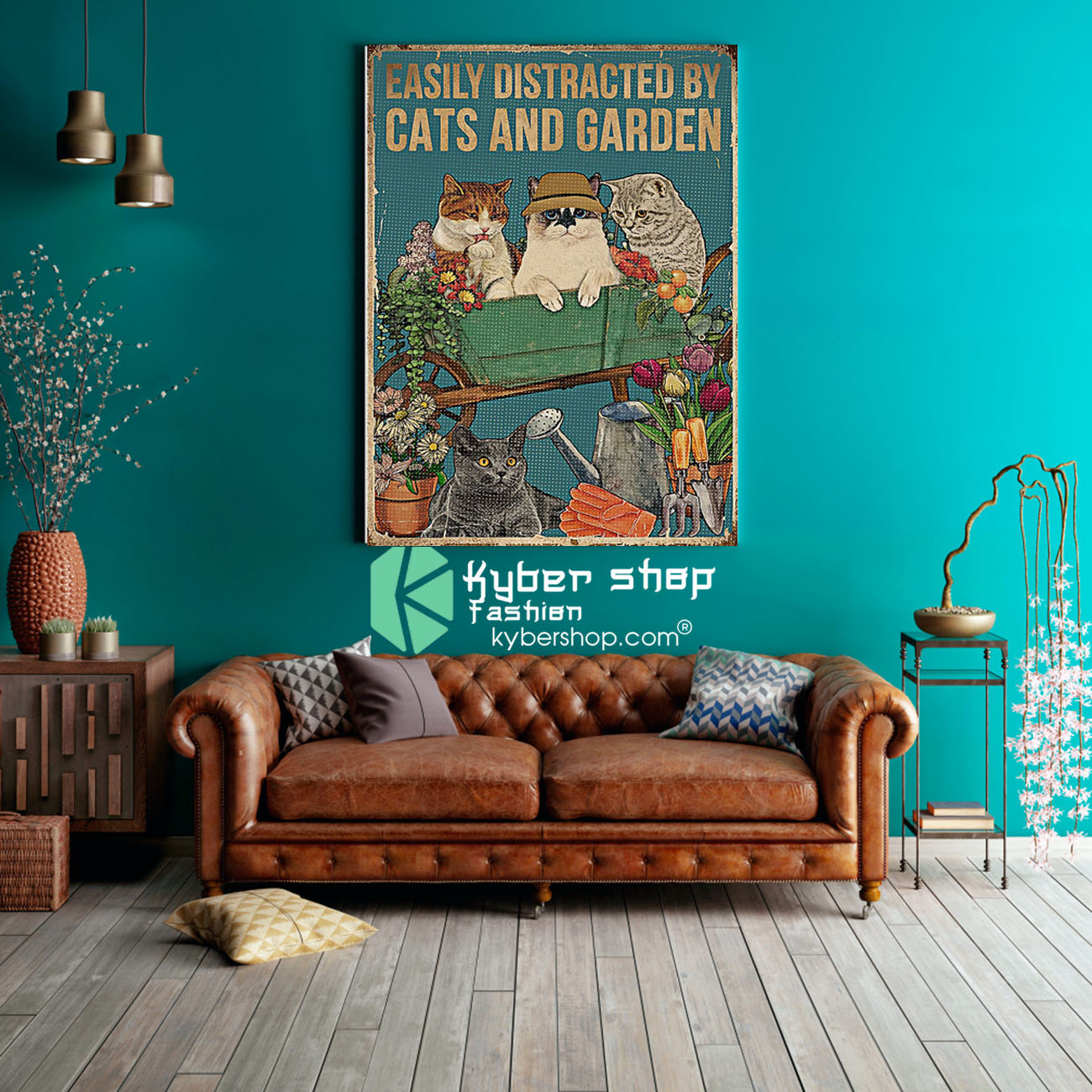 Easily distracted by cats and garden poster 2 Easily distracted by cats and garden poster8