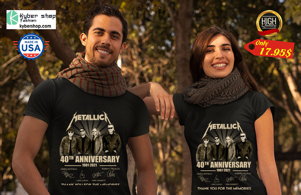 Merallic 40th anniversary 1981 2021 thank you for the memories shirt 2 Merallic 40th anniversary 1981 2021 thank you for the memories shirt 2
