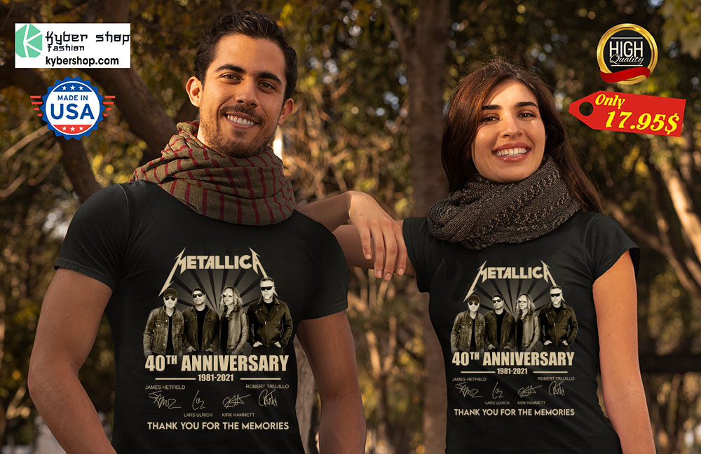 Metallica 40th anniversary 1981 2921 tank you for the memories Shirt 3 Metallica 40th anniversary 1981 2921 tank you for the memories Shirt
