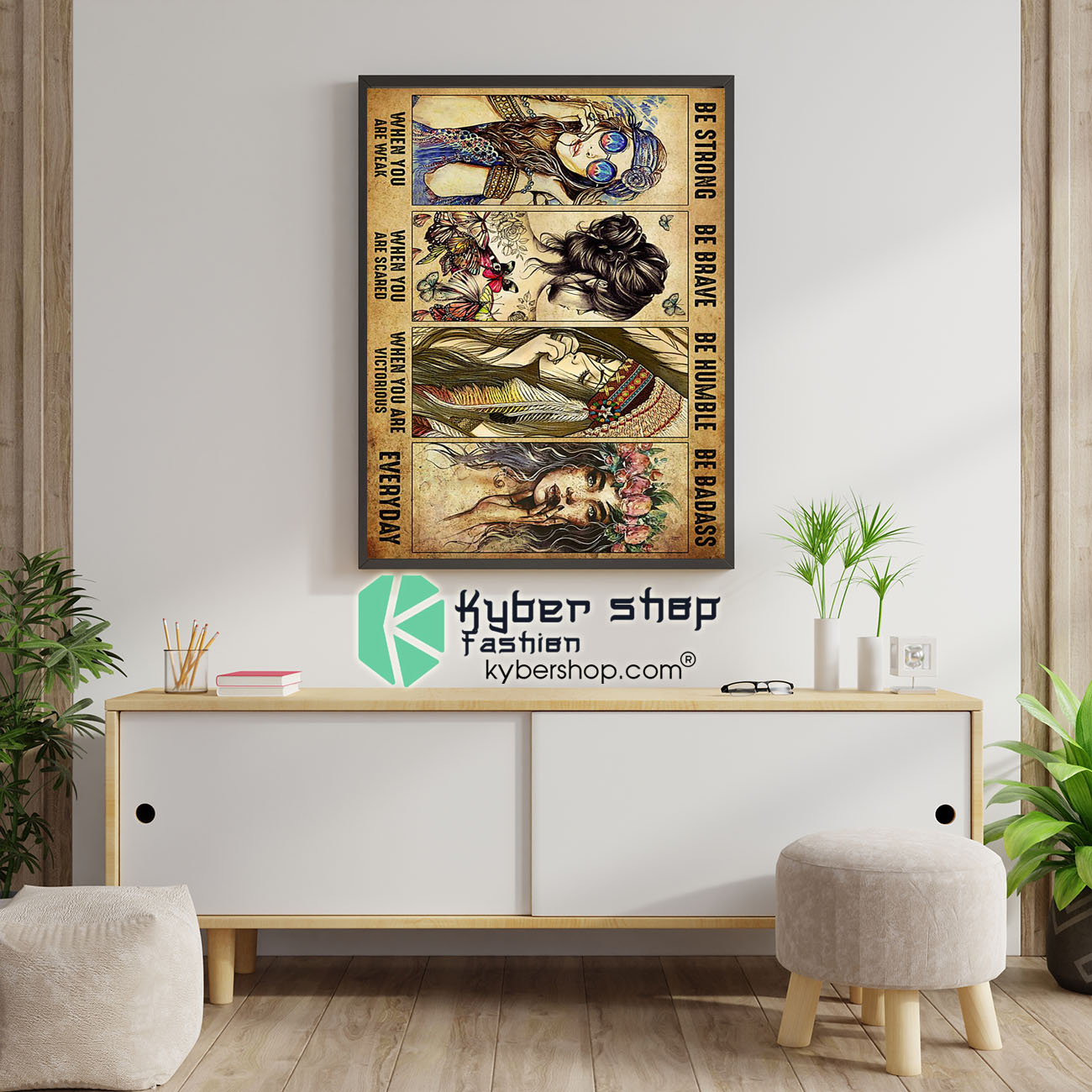 Girl Hippie be strong be brave be humble be badass poster 4 Girl Hippie be strong be brave be humble be badass poster 1