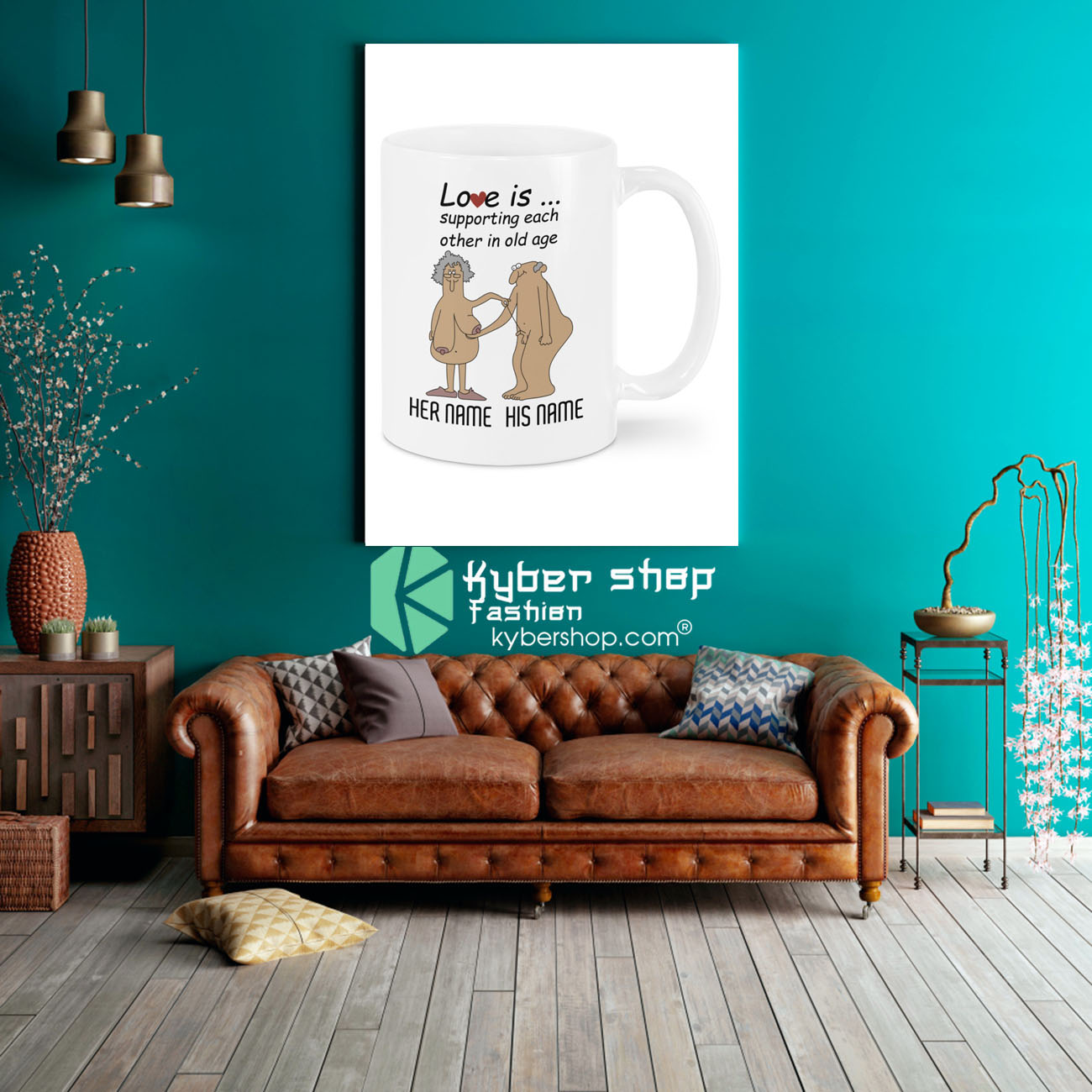 Love Is Supporting Each Other In Old Age Personalized name Mug 2 Love Is Supporting Each Other In Old Age Personalized name Mug 3