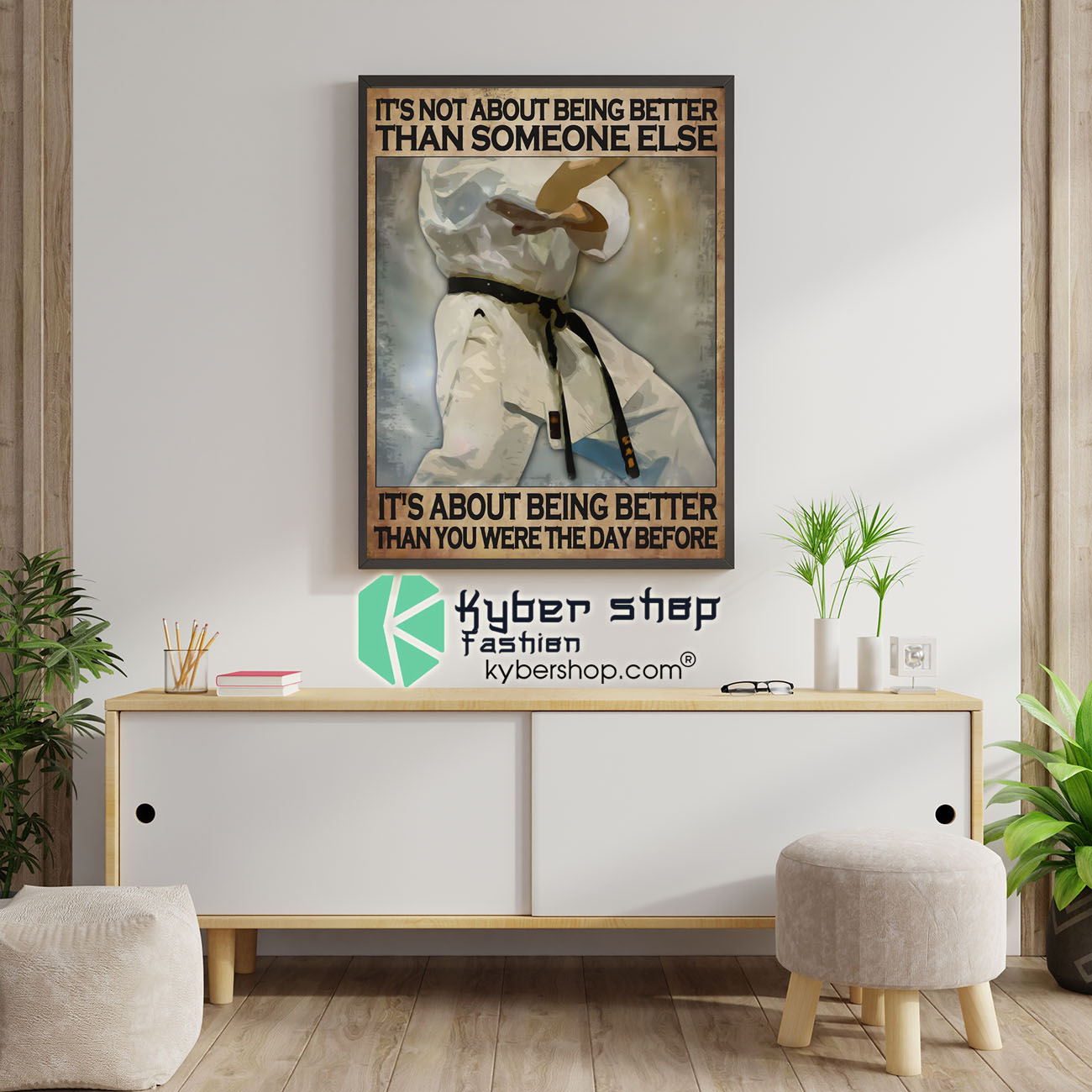 Osu Karate Its not about being better than someone else poster 5