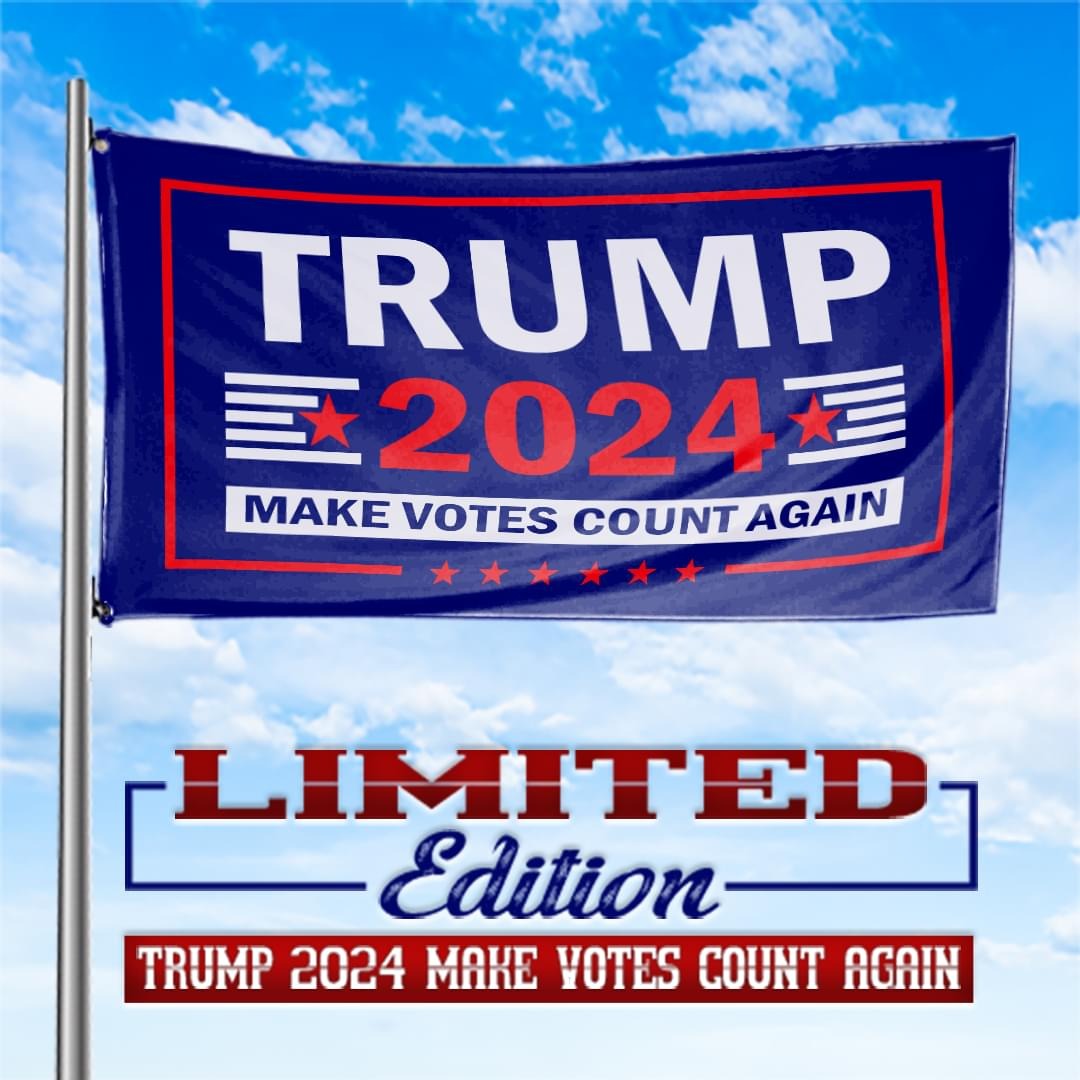 Trump 2020 make vote count again flag