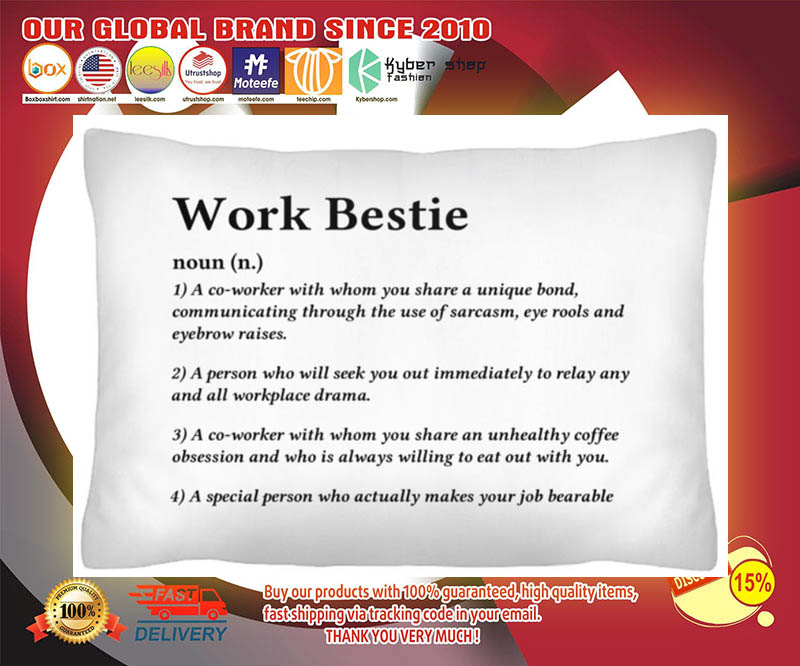 Work bestie definition a co worker with whom you share a unique bond cushion pillow 4 Work bestie definition a co worker with whom you share a unique bond cushion pillow 2