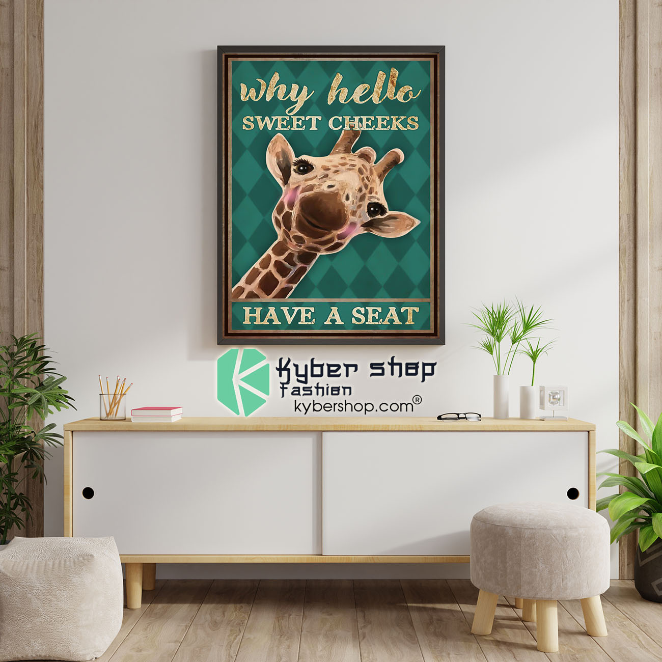 Giraffe why hello sweet cheeks have a seat poster 4 Giraffe why hello sweet cheeks have a seat poster 1 2