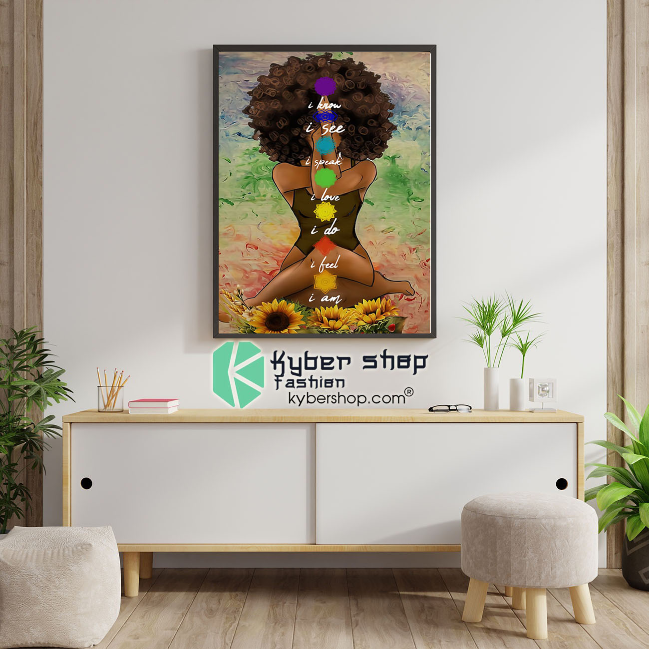 Yoga African American I know I see I speak I love I do poster 2 Yoga African American I know I see I speak I love I do poster6