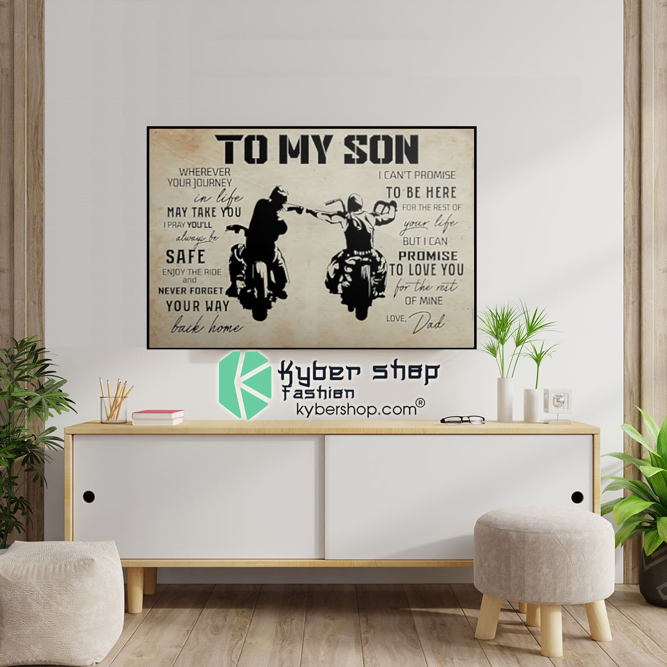 To My Son Biker Poster 4 To My Son Biker Poster6