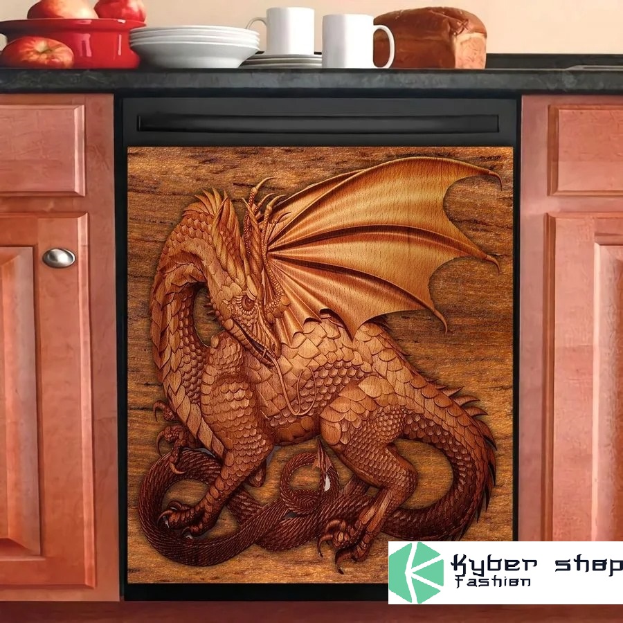 Dragon decor kitchen dishwasher