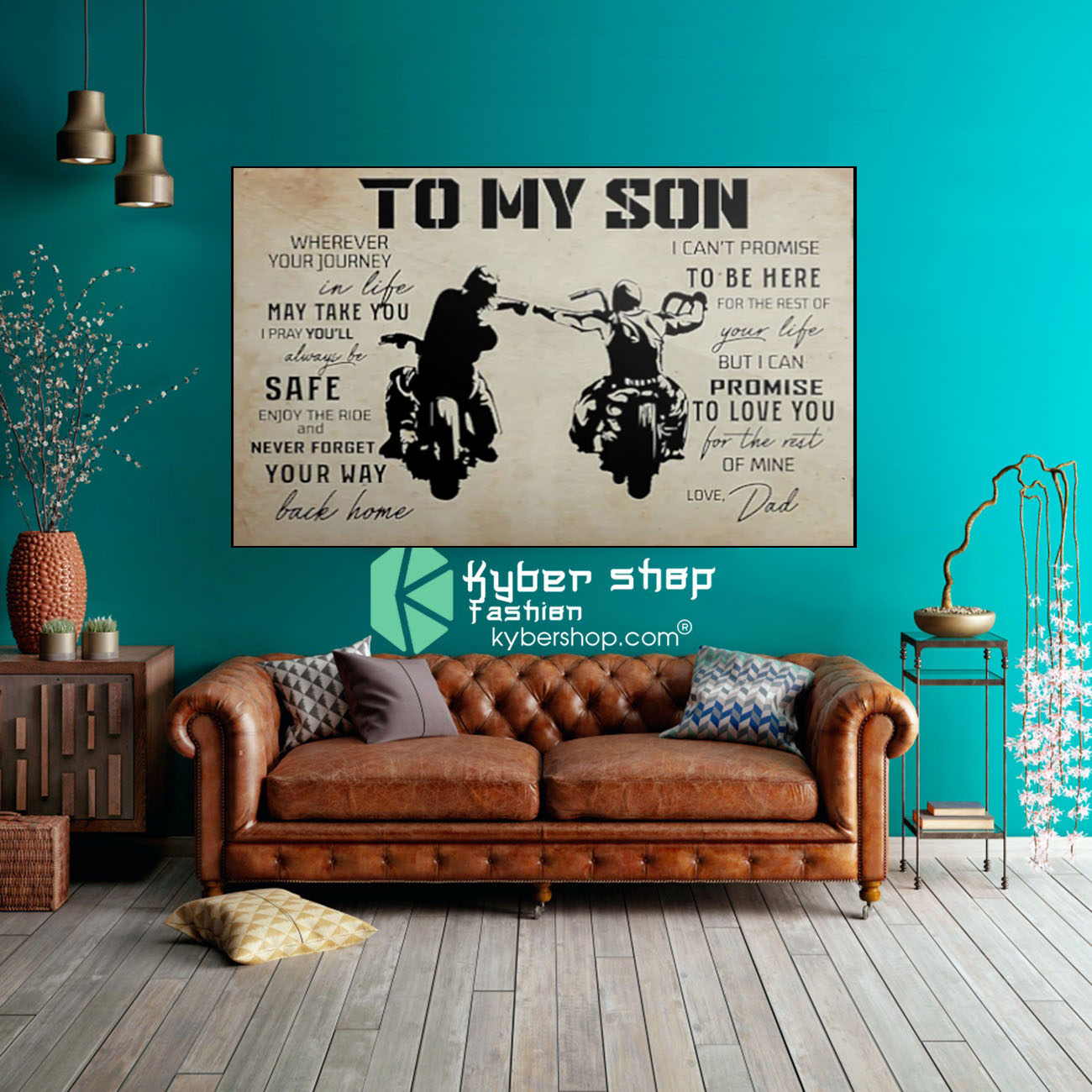 To My Son Biker Poster 2 To My Son Biker Poster8