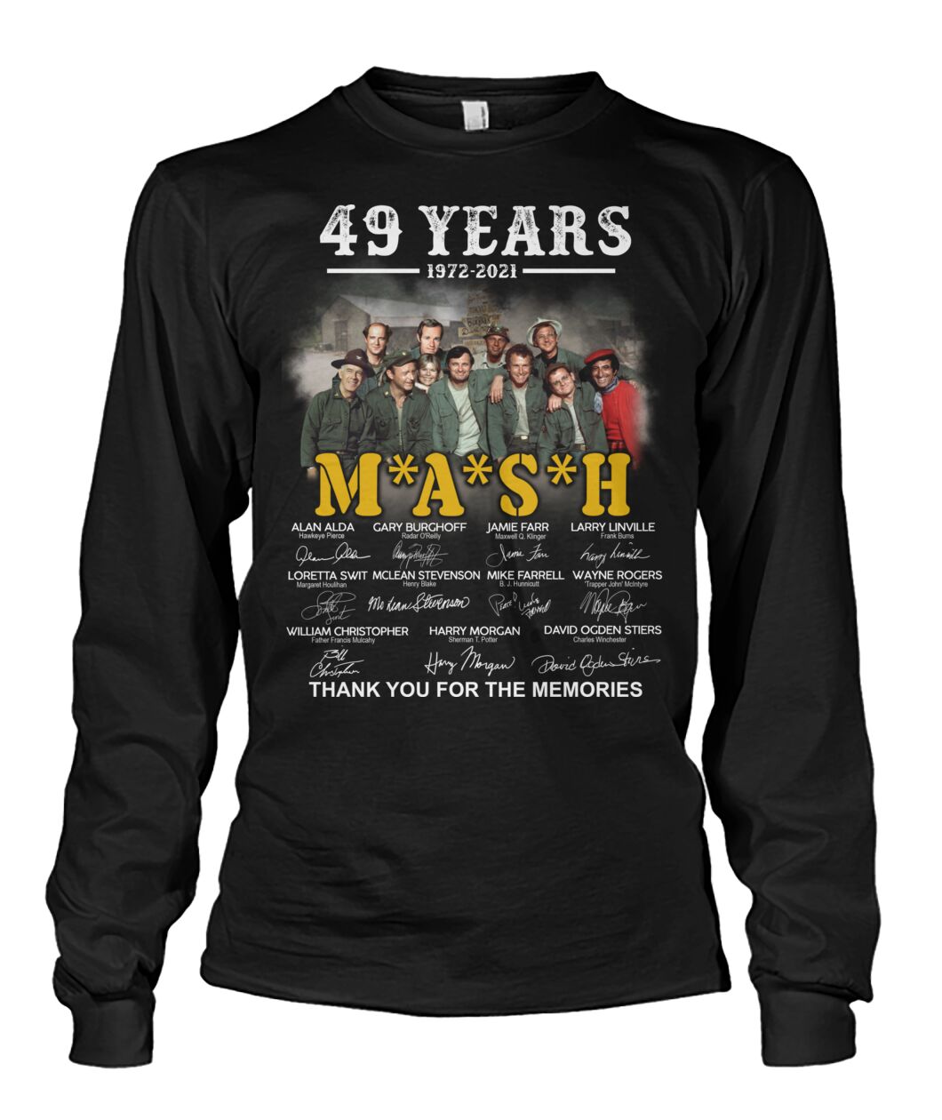 49 years 1972 2021 mash thank you for the memories Shirt 4 7LD1Bx YQq622k eO5qKvK front large