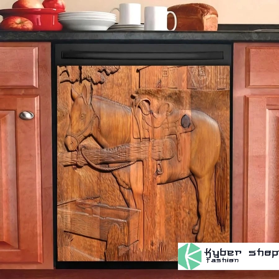 Horse decor kitchen dishwasher