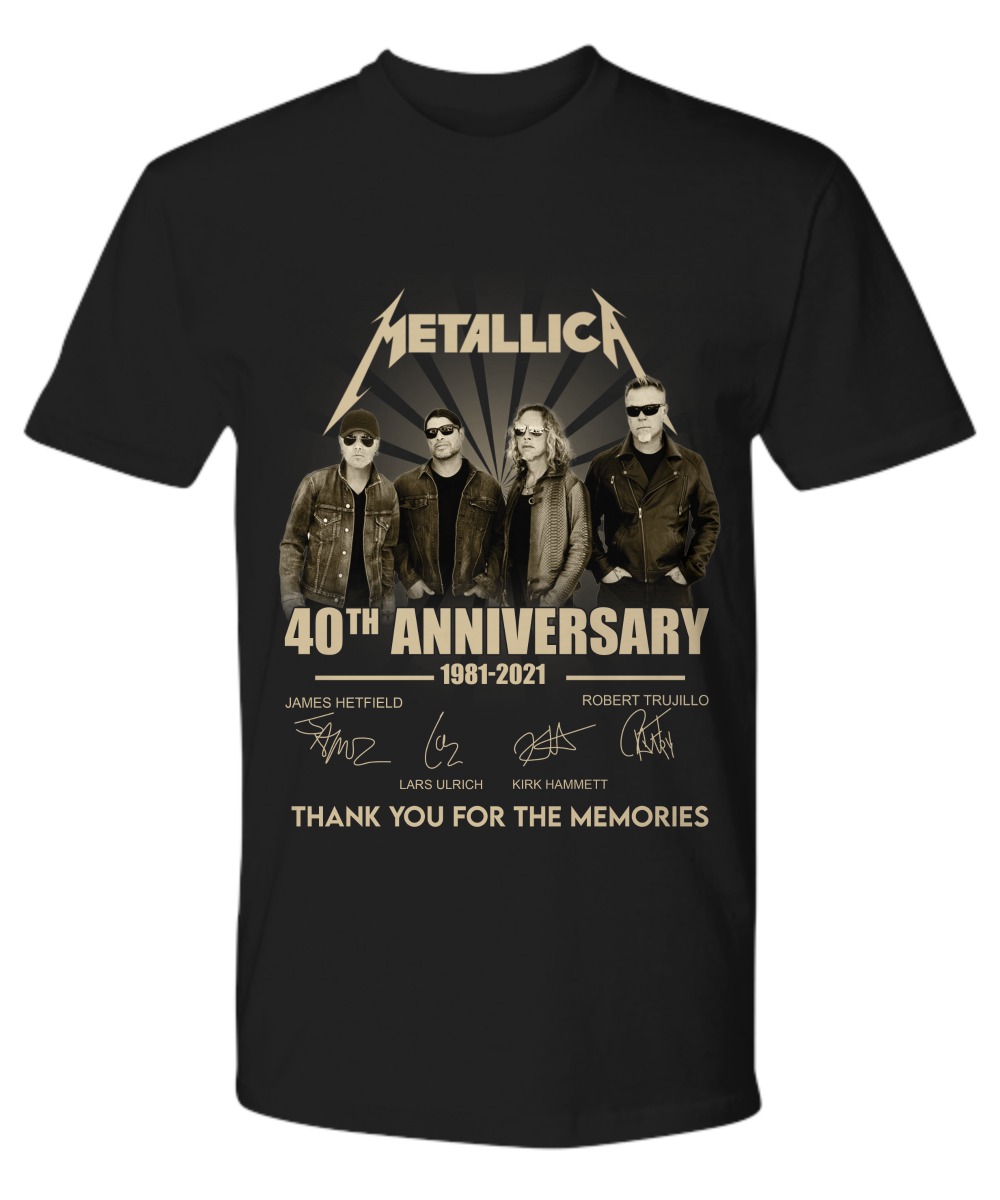 Merallic 40th anniversary 1981 2021 thank you for the memories shirt 4 Merallic 40th anniversary 1981 2021 thank you for the memories shirt as