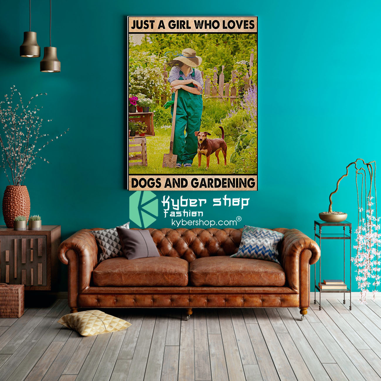 Just a girl who loves dogs and gardening poster 2
