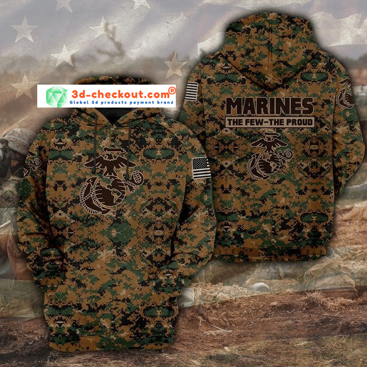 Marines the few the proud 3D hoodie