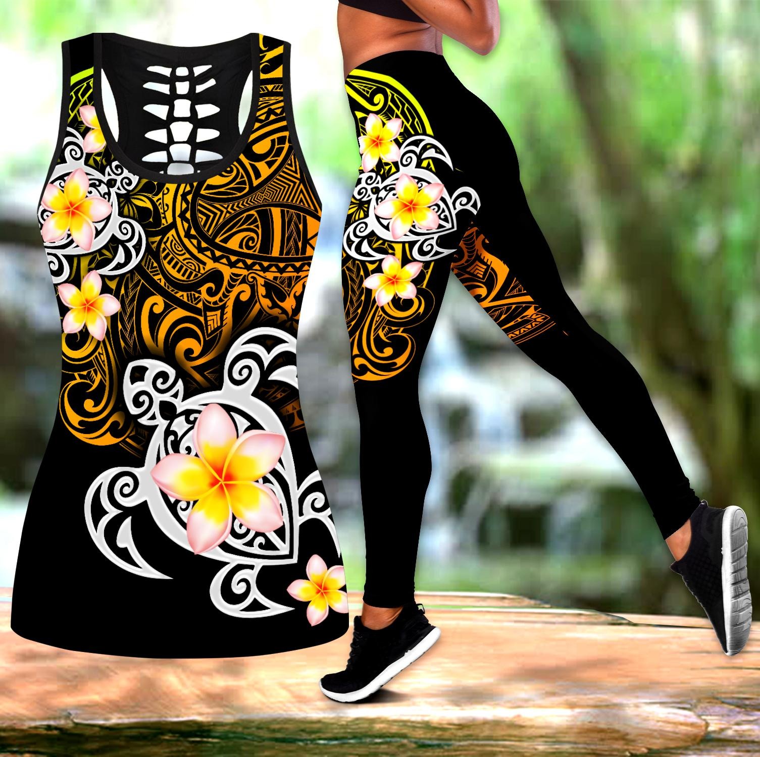 Flower tank top and legging