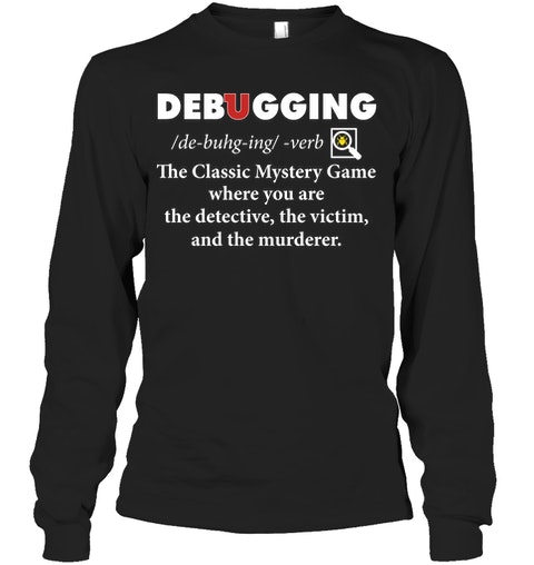 Debugging the classic mystery game Shirt 3 mockup 6