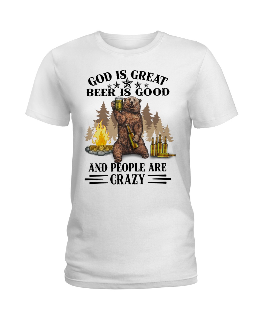 Bear God Is Great Beer Is Good And People Are Crazy Shirt 4 Bear God Is Great Beer Is Good And People Are Crazy Shirt 2