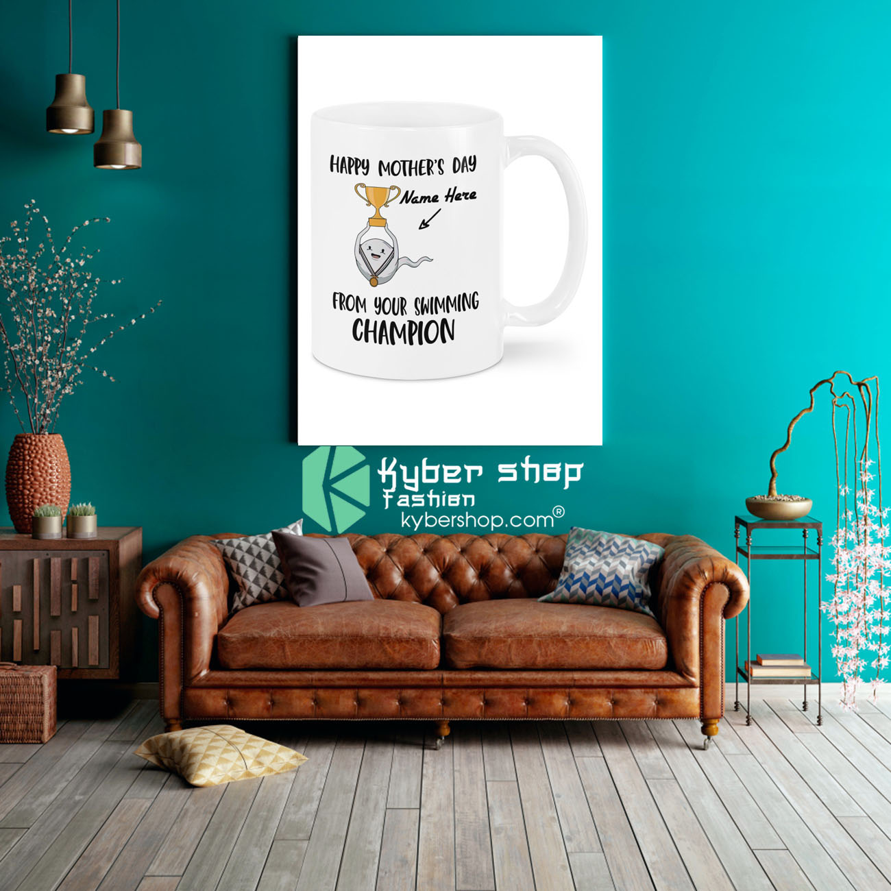 Happy Mother's DAY From Your Swimming Champion custom personalized name Mug 2 Happy Mothers DAY From Your Swimming Champion custom personalized name Mug 3