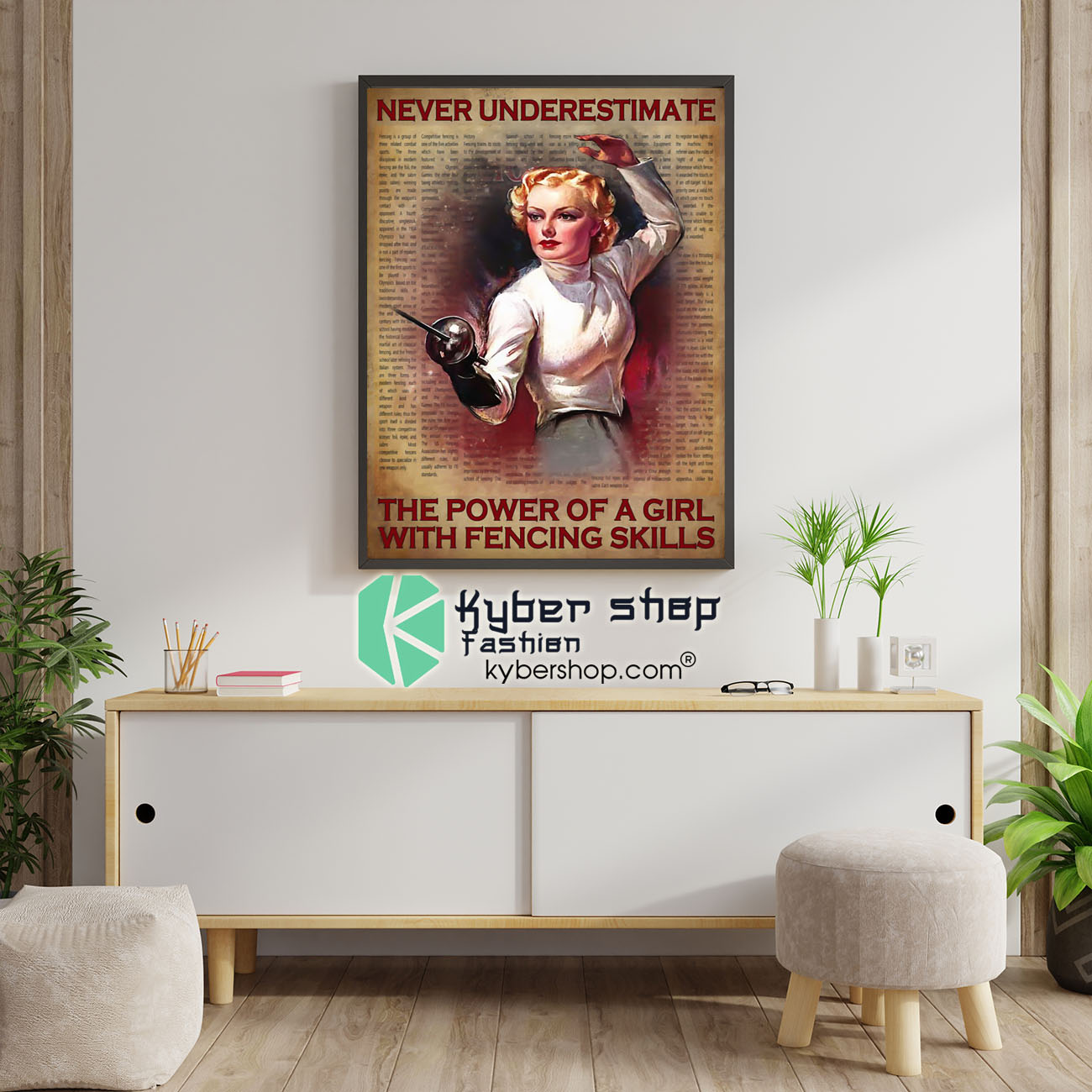 Never underestimate the power of a girl with fencing skills poster 4 Never underestimate the power of a girl with fencing skills poster 1