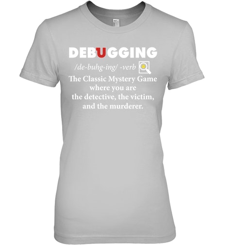 Debugging the classic mystery game Shirt 4 mockup 5