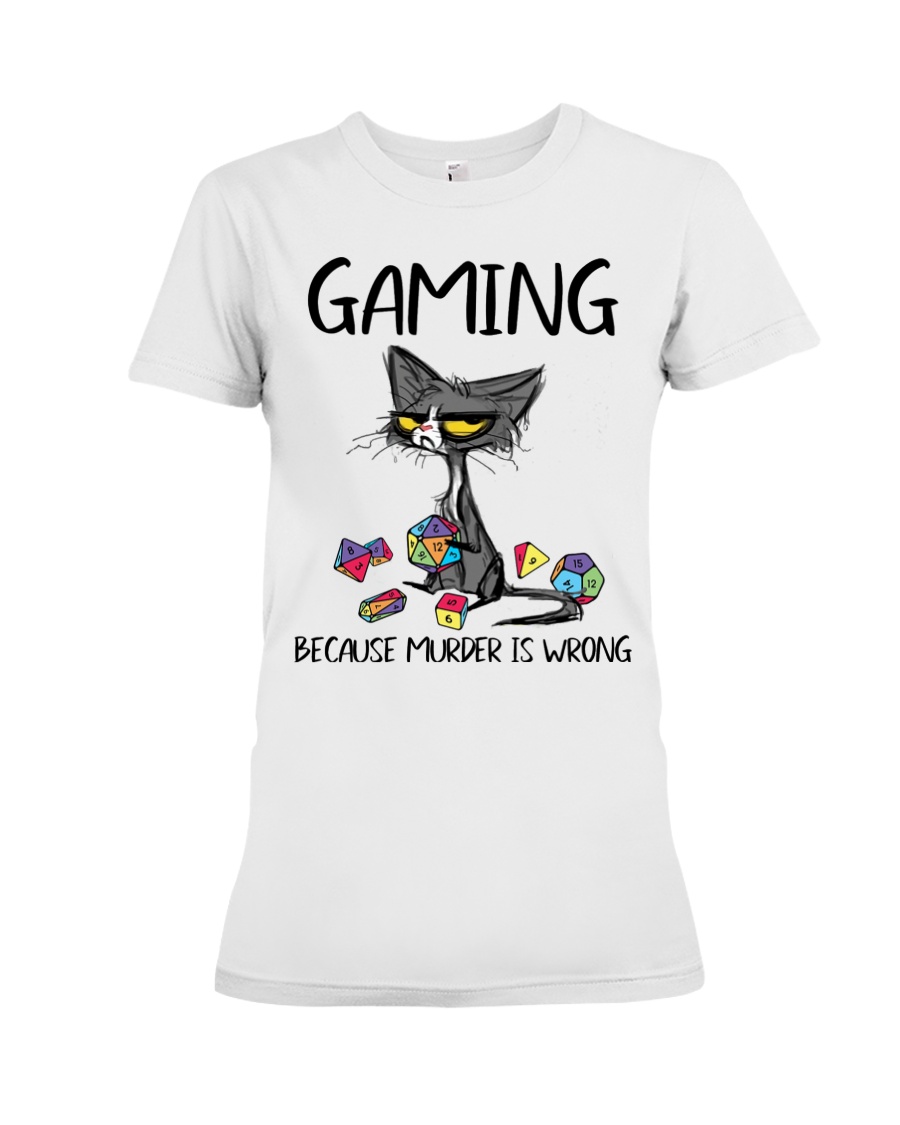 Cat Gaming Because Murder is Wrong Shirt 4 Cat Gaming Because Murder is Wrong Shirt3