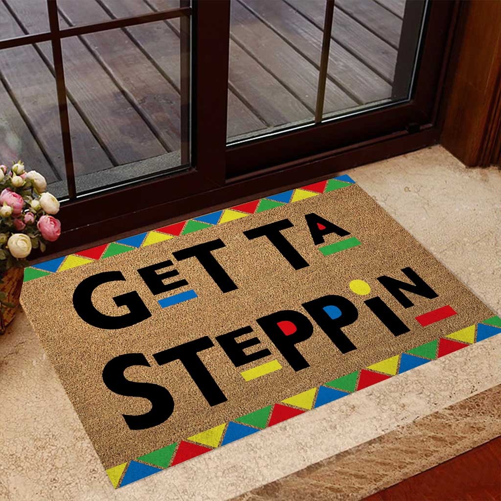 African American Get ta steppin doormat