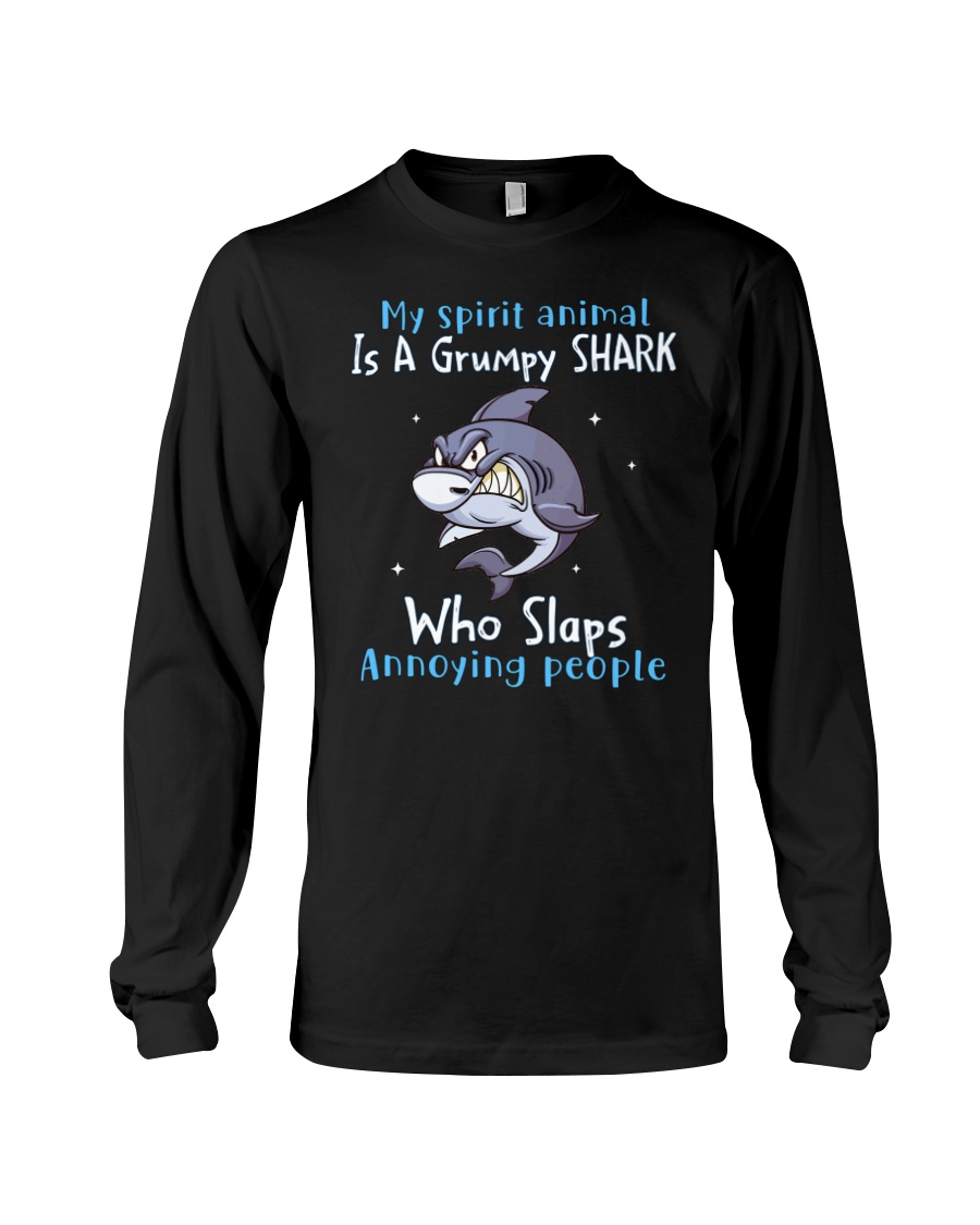 Shark My Spirit Animal is a Grumpy Shark who Slaps Annoying People Shirt 4 Shark My Spirit Animal is a Grumpy Shark who Slaps Annoying People Shirt9