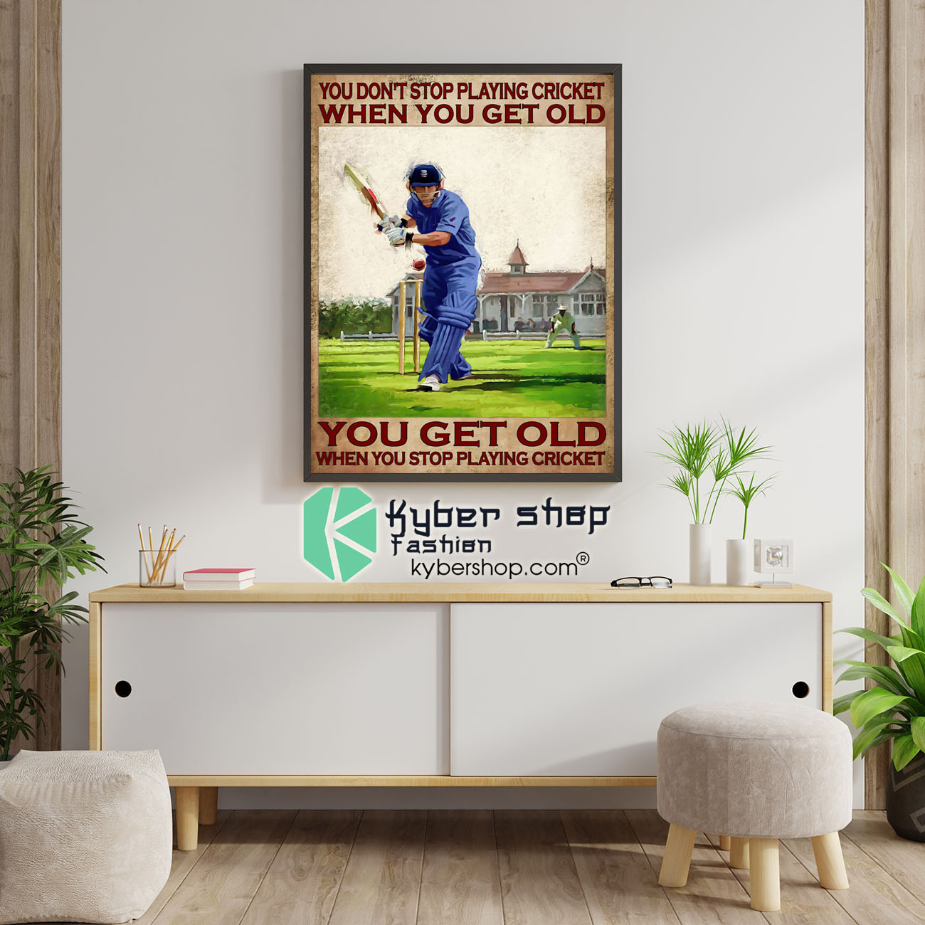 You dont stop playing cricket when you get old poster 5 1