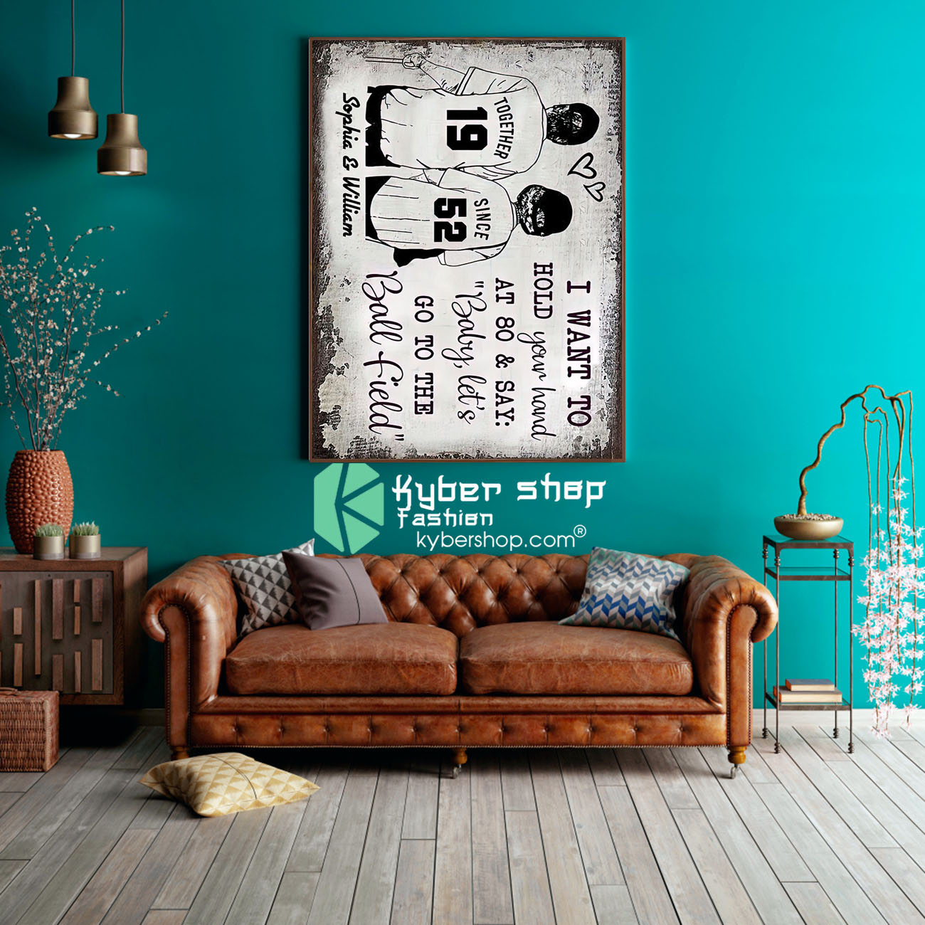 Baseball I want to hold your hand at 80 and say baby lets go to the ball field poster 3