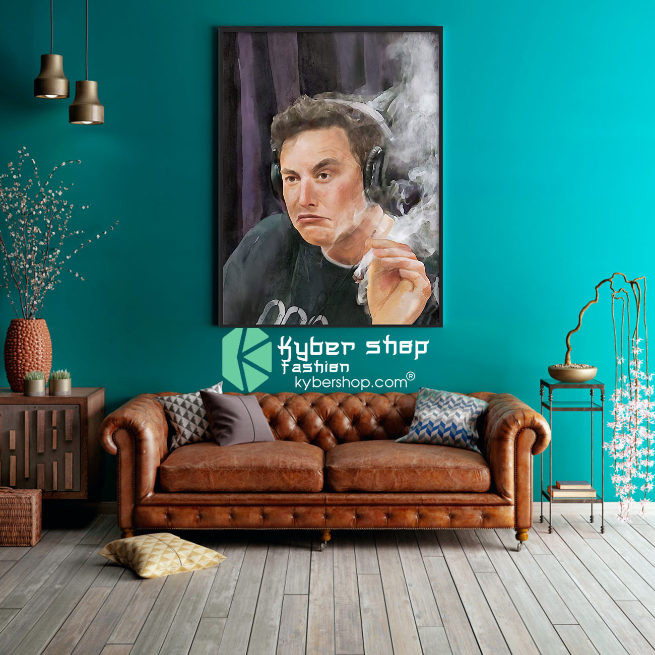 Trippy Room Elon Musk poster 3