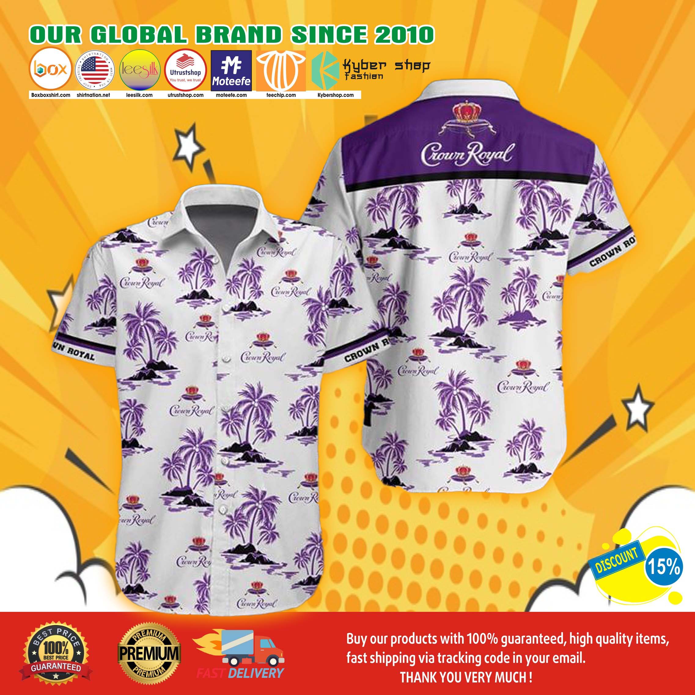 Crown royal hawaiian shirt 5