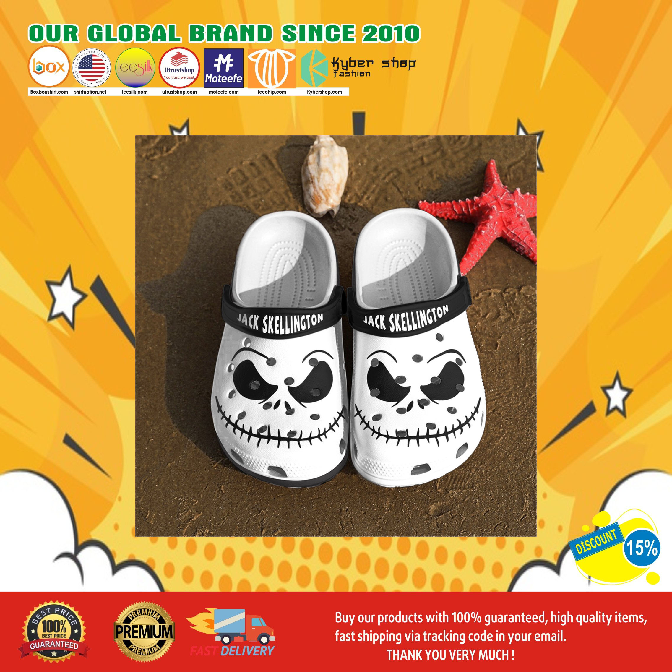Jack skellington crocs clog shoes 3 Jack skellington crocs clog shoes7
