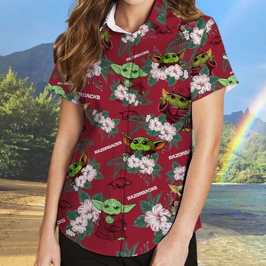 Kansas State Wildcats Yoda Hawaiian And Beach Short 4 Arkansas Razorbacks And Yoda Hawaiian And Beach Short2