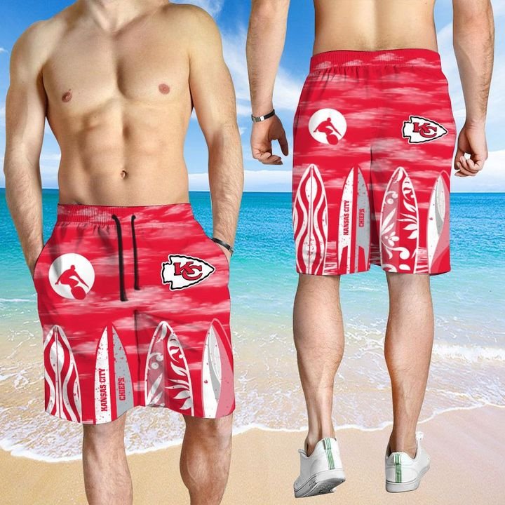 Kansas City Chiefs Hawaiian shirt And Beach SHORT 5 Kansas City Chiefs HAWAIIAN And Beach SHORT3