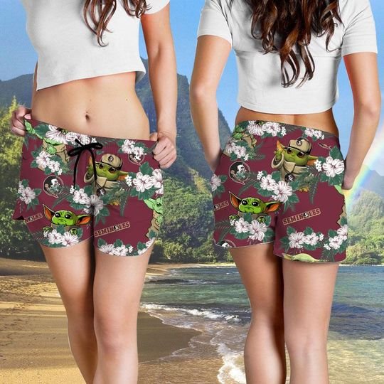 Florida State Seminoles And Yoda Hawaiian And Beach Short4