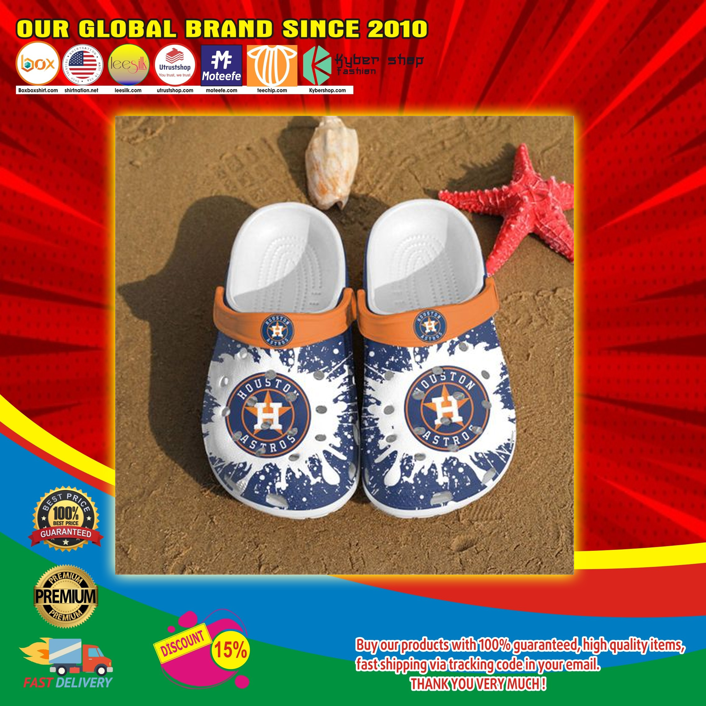 Mlb Houston Atros Crocs Clog Shoes 5 Mlb Houston Atros Crocs Clog Shoes