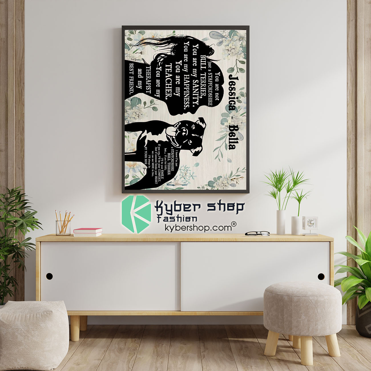 You are not just a Staffordshire custom personalized name poster 1