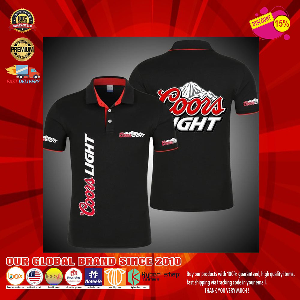Coors Light Logo Beer 3d Polo Shirt7